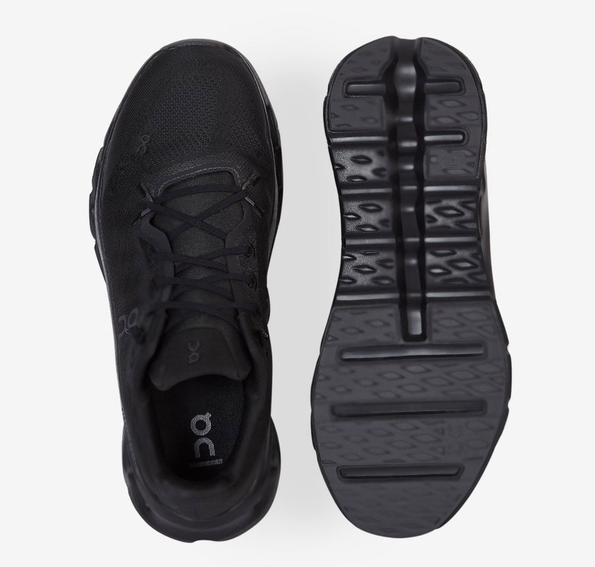 Sneaker running noir - dessus et semelle