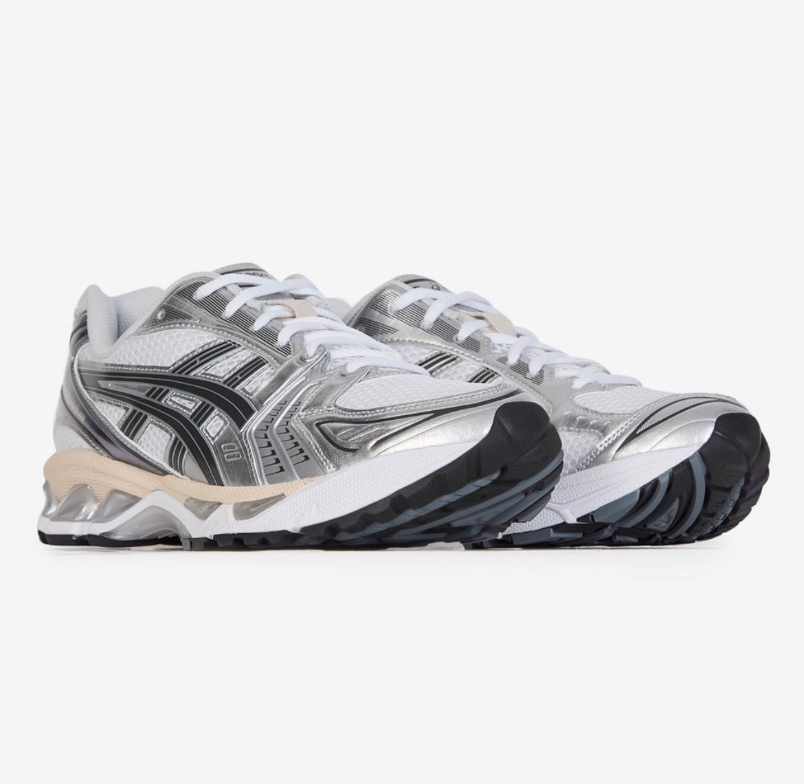 Sneaker running rétro argent - vue paire