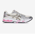 Sneaker running rétro blanc rose - vue profil