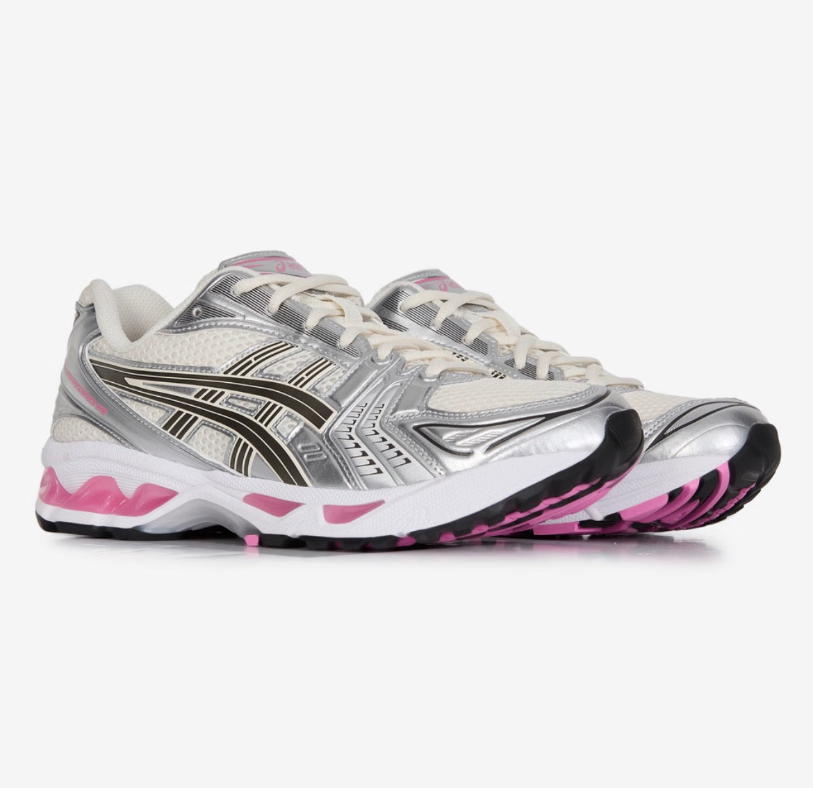 Sneaker running rétro blanc rose - vue paire