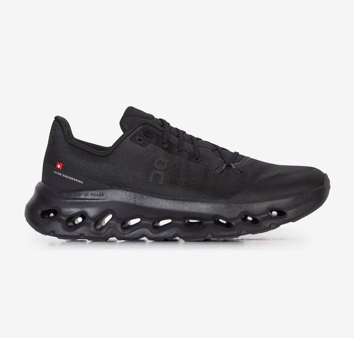 Sneaker running noir - vue profil